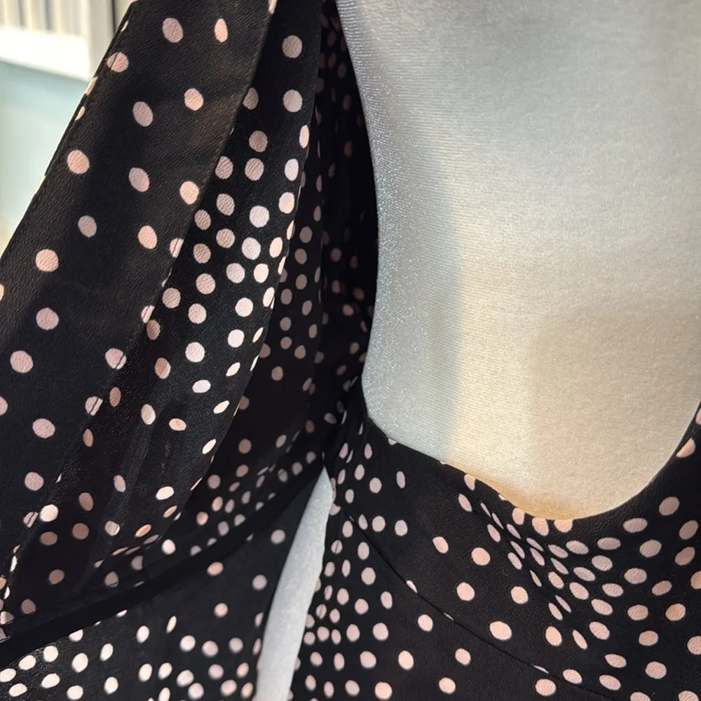 Kate Spade Women's Confetti Wrap‎ Dress Black Size 4